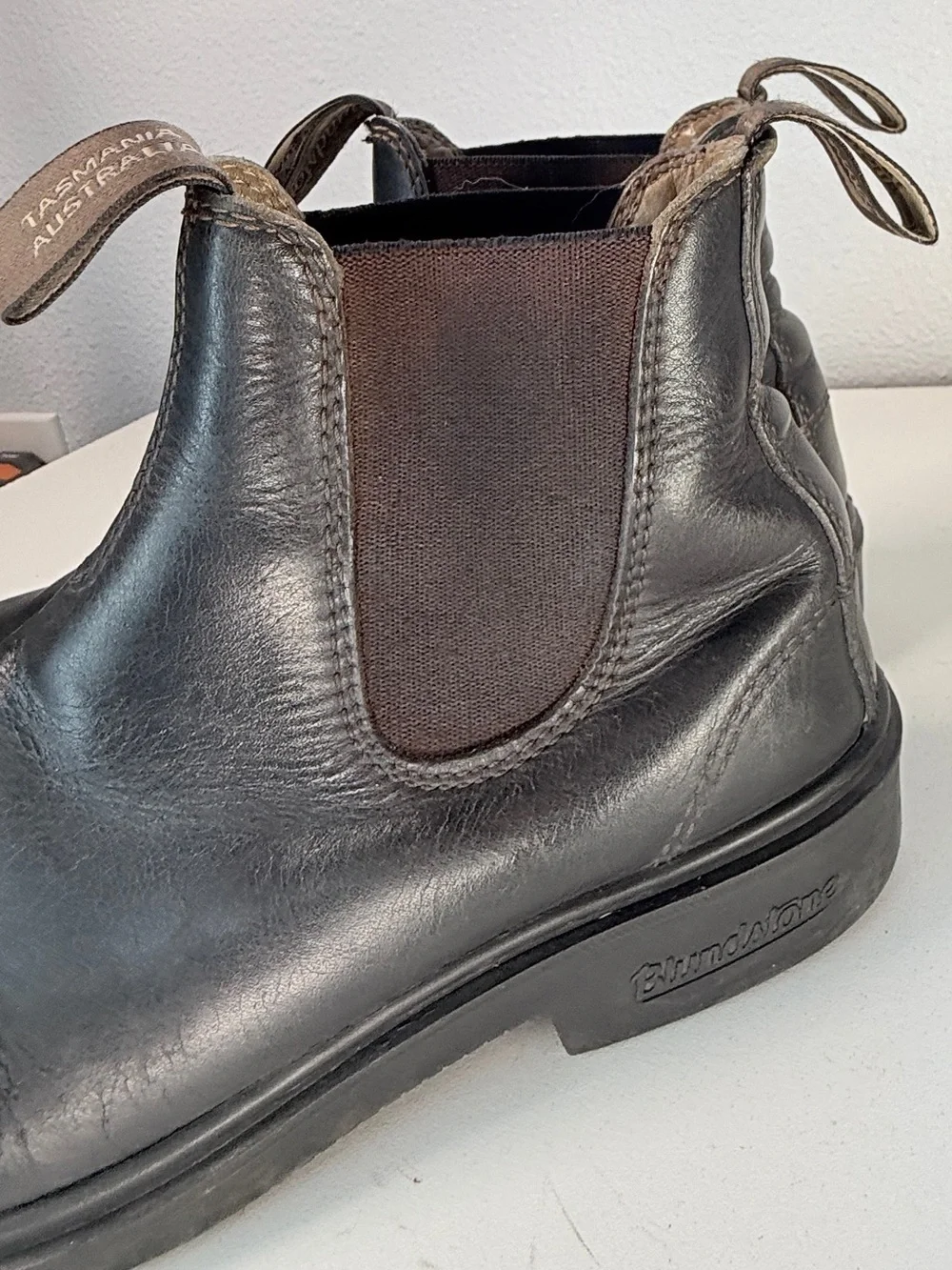 Blundstone Black Leather Chelsea Ankle Boots Australia Mens Size 9